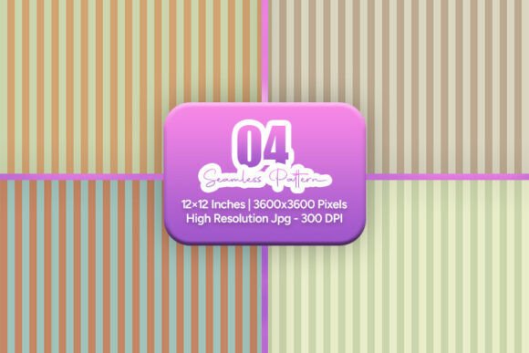 Earthy Striped Seamless Patterns