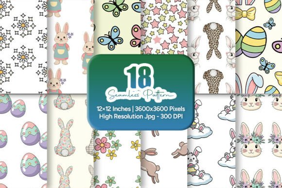 Easter Bunny Animal Seamless Patterns: A Creative and Practical Choice for Designers