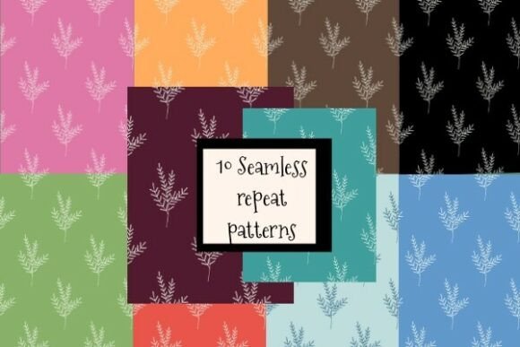 Elegant Leaves Seamless Patterns: A Versatile Design for Every Project