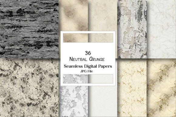 Exploring the Versatility of Neutral Grunge Seamless Patterns