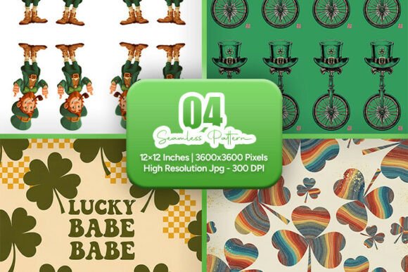 Lucky Babe Retro Seamless Patterns