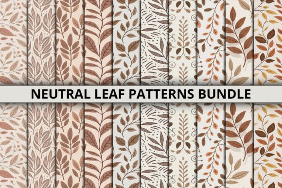 Neutral Leaf Patterns Bundle