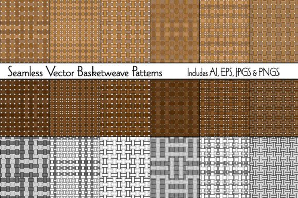 Seamless Vector Basketweave Patterns: A Versatile Design Resource