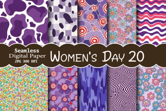 Seamless Women’s Day Patterns: A Creative Boost for Every Project