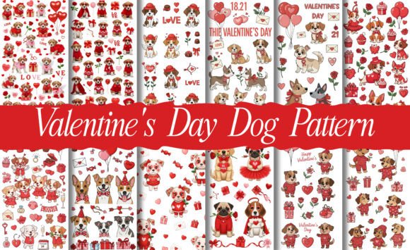 Whimsical Valentine’s Day Dog Patterns: A Creative Twist for Every Project